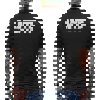Wtf メンズTシャツ バックプリント - Kawaiitshirt