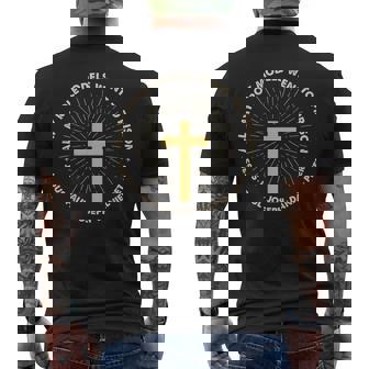 Xmas Christian All My Role Models Went To Prison Jesus Men's Back Print T-Shirt | Mazezy