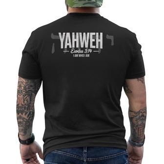 Yahweh Exodus 3 Men's T-shirt Back Print | Seseable CA
