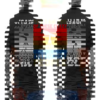 Yes i Am One Of These Crazy Astronomy People Astronomy Men's Back Print T-Shirt | Mazezy