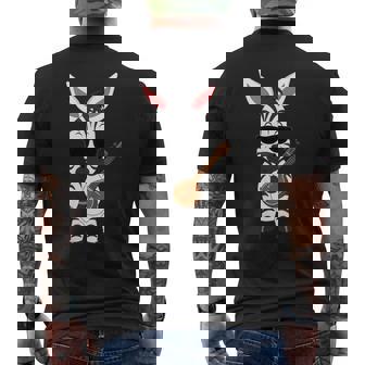 Zebra Wearing Sunglasses Playing Sitar Sitarist Men's Back Print T-Shirt | Mazezy