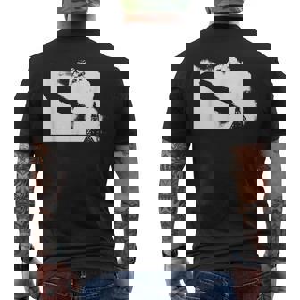 Zeppelin Explosion グラフィックtシャツ メンズTシャツ バックプリント - Kawaiitshirt