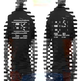 Ziplining Your Boyfriend My Boyfriend Zipline Men's Back Print T-Shirt | Mazezy