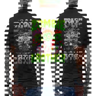 Zombie Brother Halloween Costume Family Matching Men's T-shirt Back Print - Thegiftio