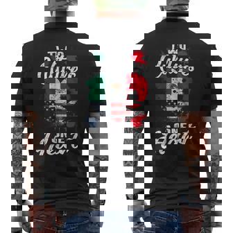 Zwei Kulturen Ein Herz Mexico Usa Mexican American Men's T-shirt Back Print - Thegiftio