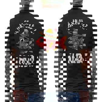 ¿Qué Hace Un Pez ¡Nada Fish Lovers Relaxed Humor Men's Back Print T-Shirt | Mazezy