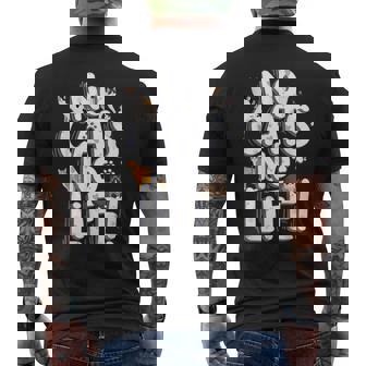 「No Cats No Life」 母の日 バレンタインデー 猫 母 メンズTシャツ バックプリント - Kawaiitshirt