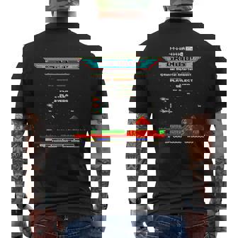 「グラディウス」上上下下左右左右ba スタート 長袖tシャツ メンズTシャツ バックプリント - Kawaiitshirt