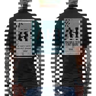 あぁ サプライズ化学の要素 サイエンスユーモア メンズTシャツ バックプリント - Kawaiitshirt