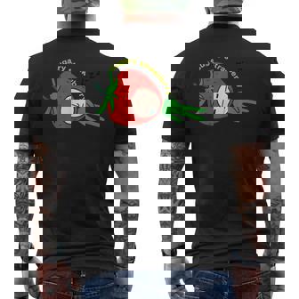 いちごグッズ イチゴイラスト いちご 果物 苺 おもしろ メンズTシャツ バックプリント - Kawaiitshirt