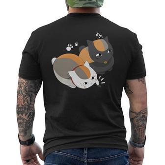 おもしろ猫ニャンコ先生 長袖tシャツ メンズTシャツ バックプリント - Kawaiitshirt