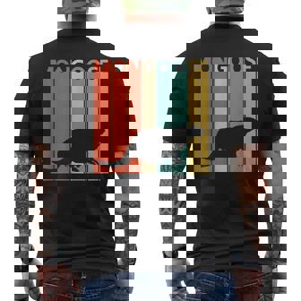 かわいい マングース の動物 メンズTシャツ バックプリント - Kawaiitshirt