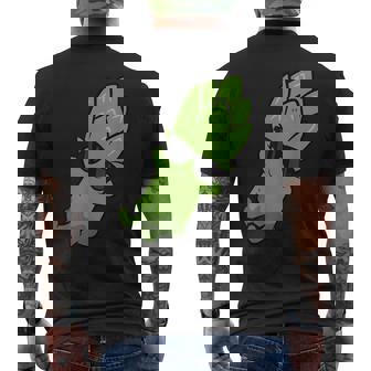 かわいいアスパラガス フルーツリラクシング レイジーアスパラガス メンズTシャツ バックプリント - Kawaiitshirt