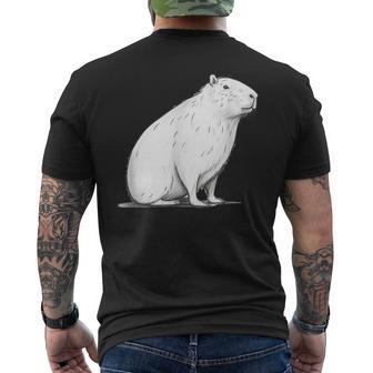 かわいいカピバラ カピバラ・カピバラ メンズTシャツ バックプリント - Kawaiitshirt