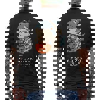 かわいいサメ ミイラ ハロウィン メンズ レディース キッズ おもしろサメ メンズTシャツ バックプリント - Kawaiitshirt