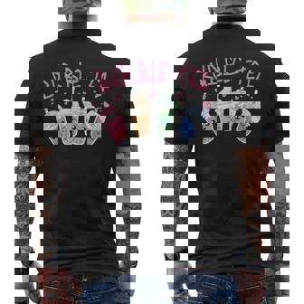 かわいいシャボン玉 ティーカップ 愛らしい集合 シャボン玉 メンズTシャツ バックプリント - Kawaiitshirt