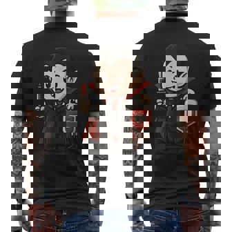 かわいい吸血鬼 Phlebotomy ジョーク 血液描画 看護師 静脈内科医 メンズTシャツ バックプリント - Kawaiitshirt