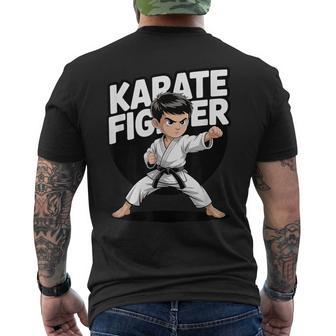かわいい空手少年 格闘技キッド メンズTシャツ バックプリント - Kawaiitshirt