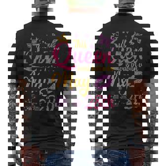 この女王は5月28日に生まれました。お誕生日おめでとうママ、叔母 メンズTシャツ バックプリント - Kawaiitshirt