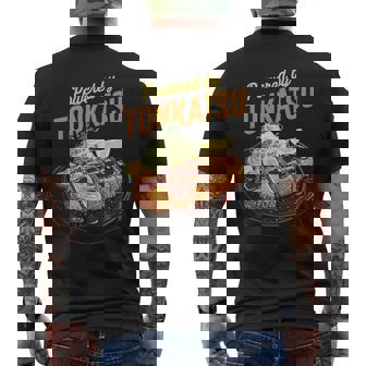 とんかつ かわいい 日本のとんかつ 日本 アニメ オタク お土産 長袖tシャツ メンズTシャツ バックプリント - Kawaiitshirt