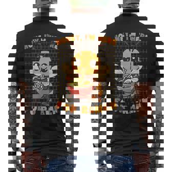 はちみつラーメン好き かわいい 食通アート 蜂 メンズTシャツ バックプリント - Kawaiitshirt