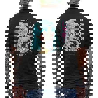 ひなビタスタンプ 心菜02「しゅき…」 メンズTシャツ バックプリント - Kawaiitshirt