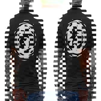 め（め組 丸め）消防団 火消し【変なデザイン屋さん】漢字 面白い メンズTシャツ バックプリント - Kawaiitshirt