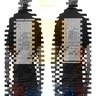 もじやもじや【日本の妖怪シリーズ】 長袖tシャツ メンズTシャツ バックプリント - Kawaiitshirt