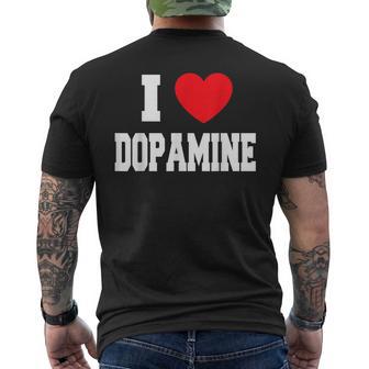 アイラブドーパミン メンズTシャツ バックプリント - Kawaiitshirt