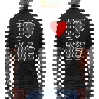 アイラブ・仙台《宮城》（I Love ハート）【47都道府県】Jimo-T ジモティ 地元愛 お土産 面白い メンズTシャツ バックプリント - Kawaiitshirt