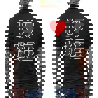 アイラブ・埼玉（I Love ハート）【47都道府県】Jimo-T ジモティ 地元愛 お土産 旅行 メッセージ・面白 メンズTシャツ バックプリント - Kawaiitshirt