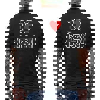 アイラブ・神奈川（I Love かながわ）【47都道府県・市区町村】ジモtティ 地元 お土産 観光旅行 メッセージ・面白 メンズTシャツ バックプリント - Kawaiitshirt