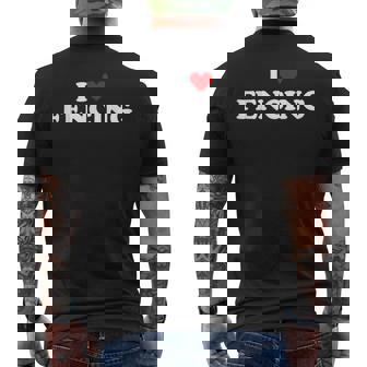 アイ・ハート・フェンサー-アイ・ラブ・フェンシング メンズTシャツ バックプリント - Kawaiitshirt