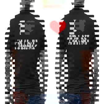 アイ・ラブ・タイランド メンズTシャツ バックプリント - Kawaiitshirt