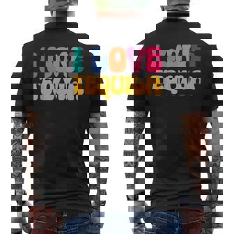 アイ・ラブ・テキーラ、グルーヴィー・テキーラ・ドリンカー・ラバーズ メンズTシャツ バックプリント - Kawaiitshirt