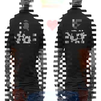 アイ・ラブ・ノア メンズTシャツ バックプリント - Kawaiitshirt