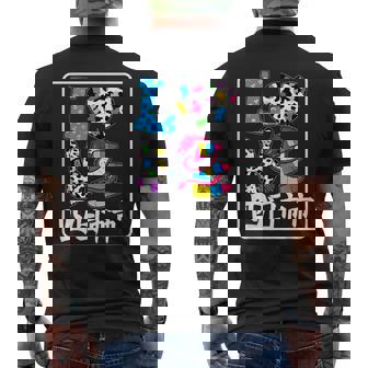 アイ・ラブ・四日市市 I Love 四日市市 私は愛してる四日市市 メンズTシャツ バックプリント - Kawaiitshirt