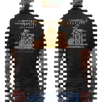 アクロポリスのパルテノン神殿 アテネ ギリシャ メンズTシャツ バックプリント - Kawaiitshirt