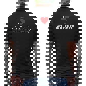 アナルトレーニングが大好き メンズTシャツ バックプリント - Kawaiitshirt