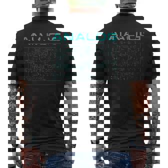 アナログシンセ・キーボード・シンセサイザー メンズTシャツ バックプリント - Kawaiitshirt