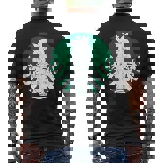 アニメスターセクシーセーラーグリーンマーメイドデザイン。 メンズTシャツ バックプリント - Kawaiitshirt