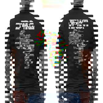 アフリカtシャツ 誇り高きアフリカ国旗大陸愛 メンズTシャツ バックプリント - Kawaiitshirt