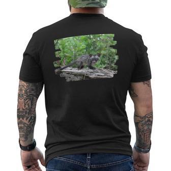 アフリカンパームシベット メンズTシャツ バックプリント - Kawaiitshirt