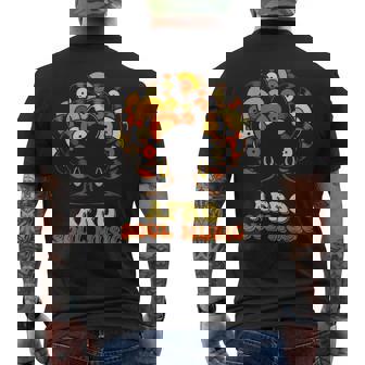 アフロソウルミュージック ビニール レトロ 70年代 80年代 ファンク ディスコダンス メンズTシャツ バックプリント - Kawaiitshirt