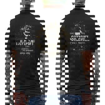 アメリカン・コッカー・スパニエル犬の恋人のためのギフト メンズTシャツ バックプリント - Kawaiitshirt