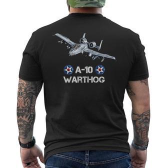 アメリカ軍の戦闘爆撃機a10 イボイノシシ 長袖tシャツ メンズTシャツ バックプリント - Kawaiitshirt