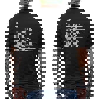 アルト・クレフ・ヴィオラのプレーヤー・ヴィオリスト メンズTシャツ バックプリント - Kawaiitshirt