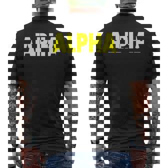 アルファ 長袖tシャツ メンズTシャツ バックプリント - Kawaiitshirt