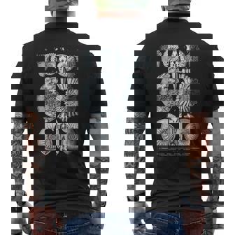 アンモナイト化石 地質学者 古生物学者研究 古生物学 メンズTシャツ バックプリント - Kawaiitshirt