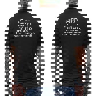 アンモナイト化石燃料 アンモナイト愛好家に メンズTシャツ バックプリント - Kawaiitshirt